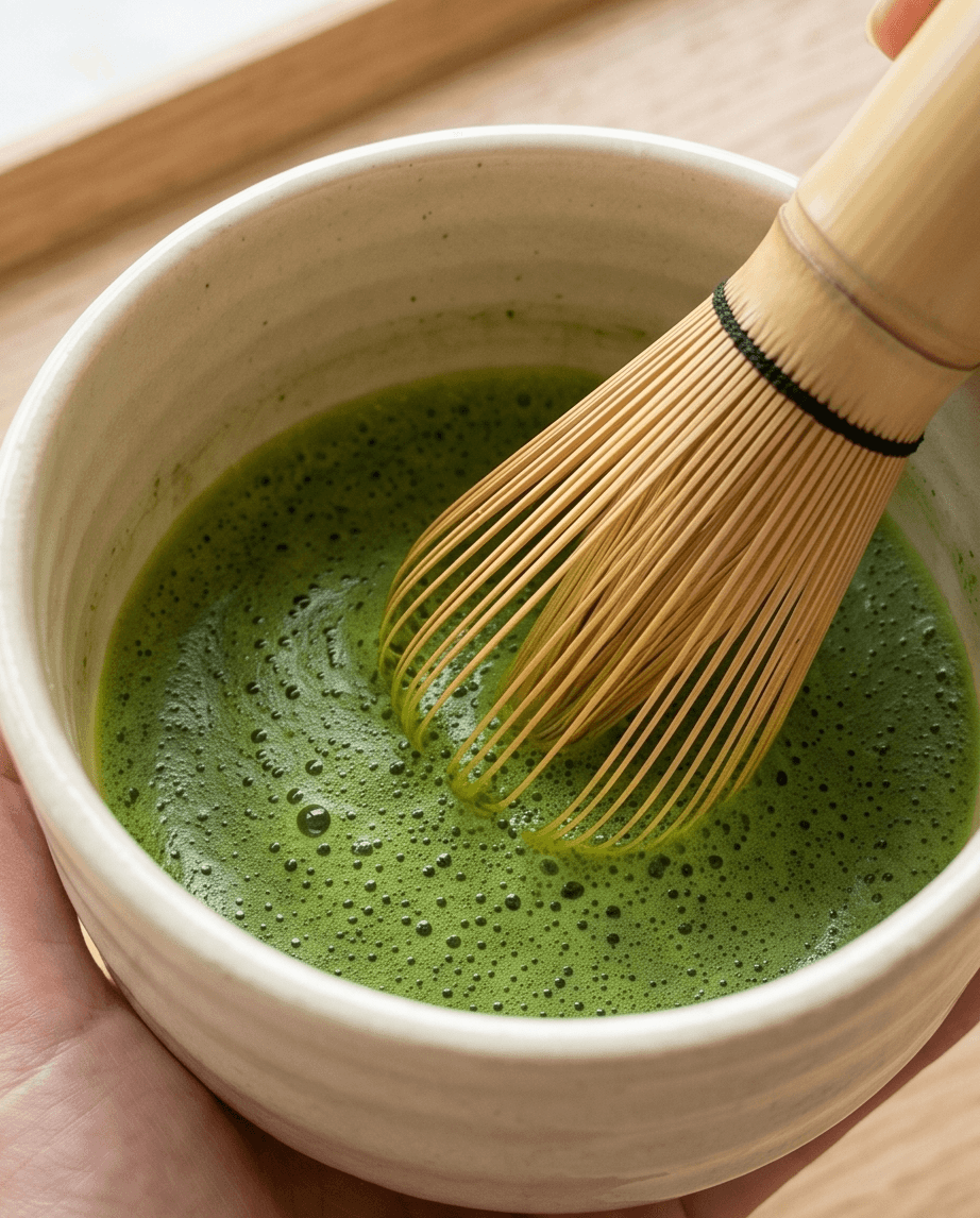 Way HWa Pure Matcha Powder — 30g Whisk view